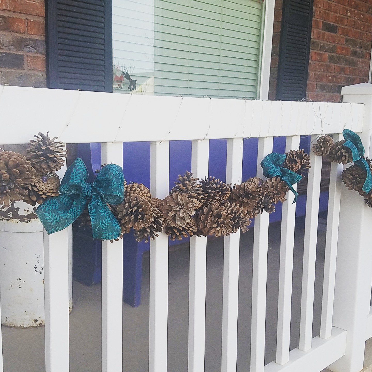Make your own pinecone garland for $3. Affordable and easy instructions to follow