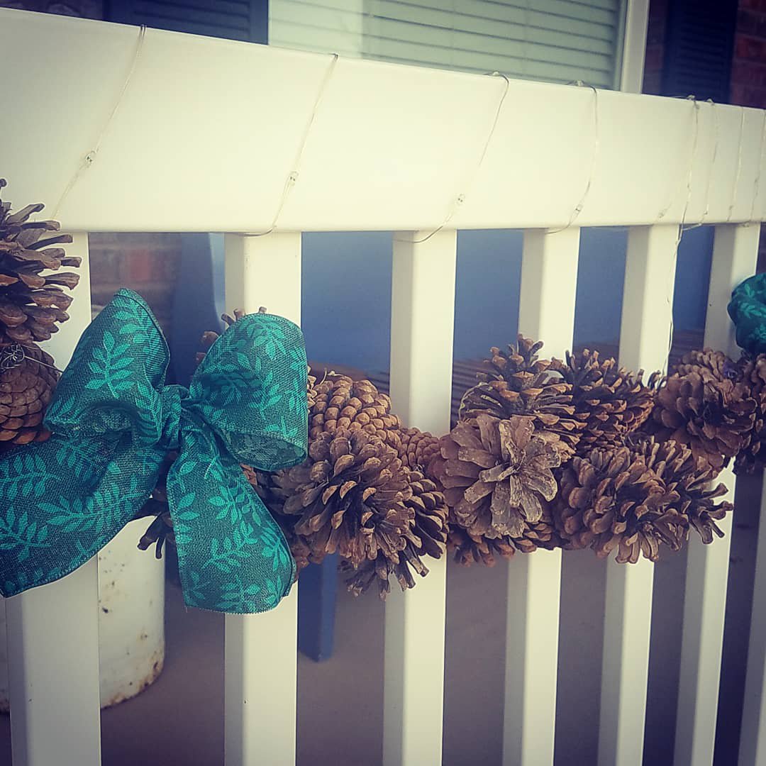The garland can now be used all season or sides with peanut butter and seeds to feed the birds. 