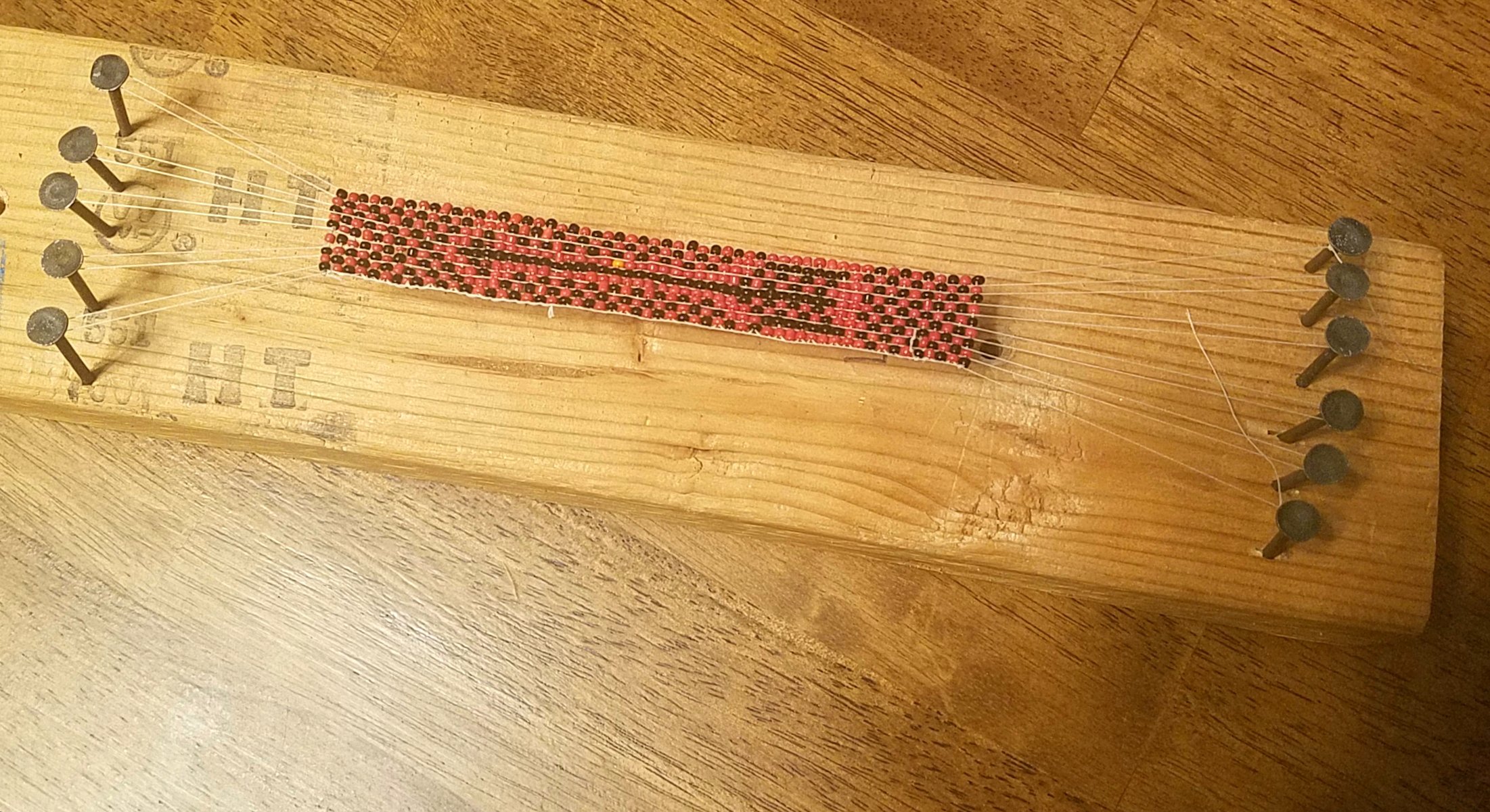 Easy DIY loom board for beading a bracelet, keychain, ring etc. 