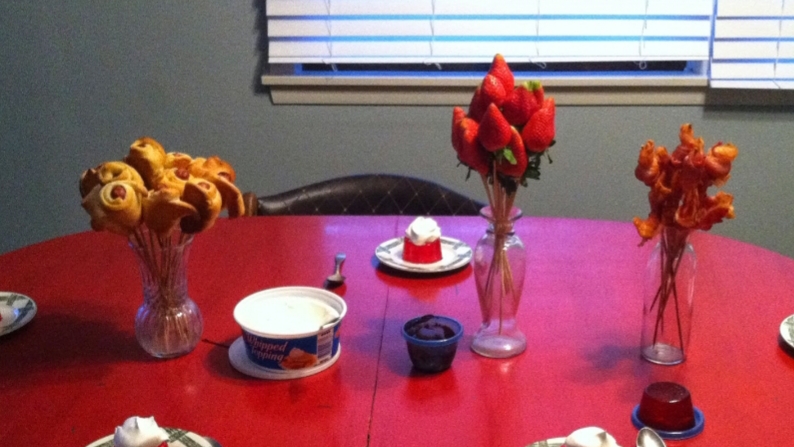 Making a Bouquet Dinner