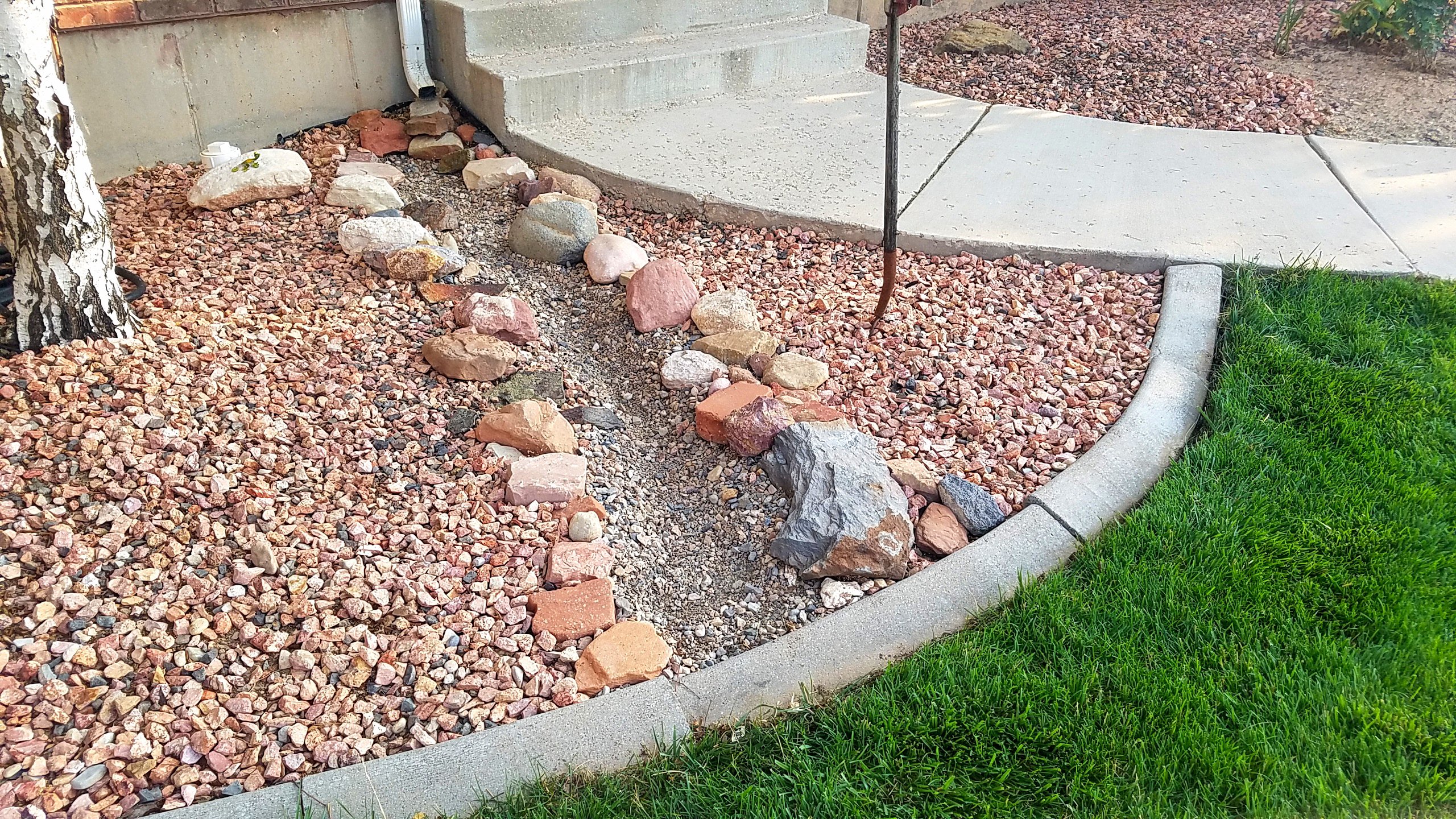 DIY dry creek bed