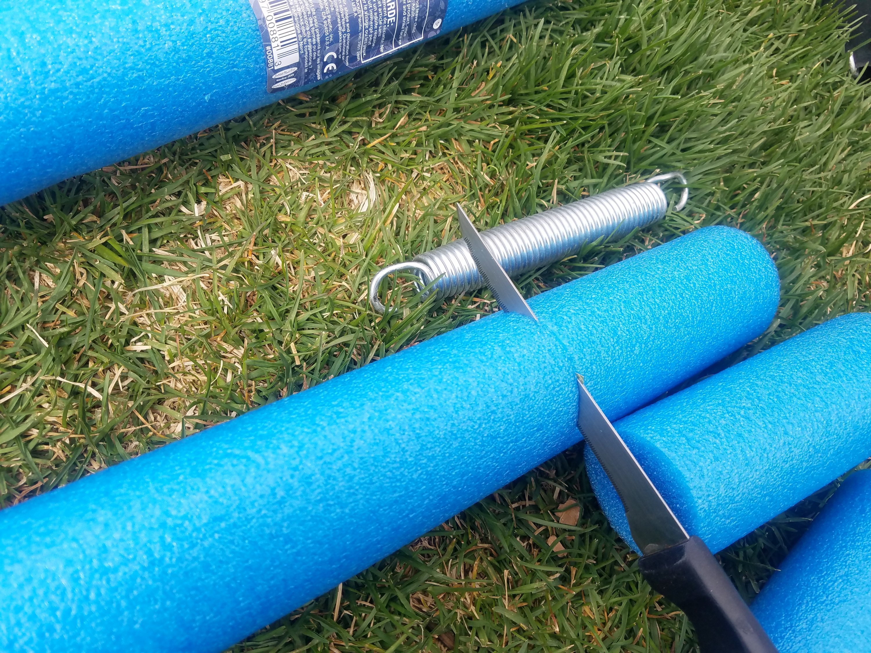 Trampoline mat that won't blow away. 