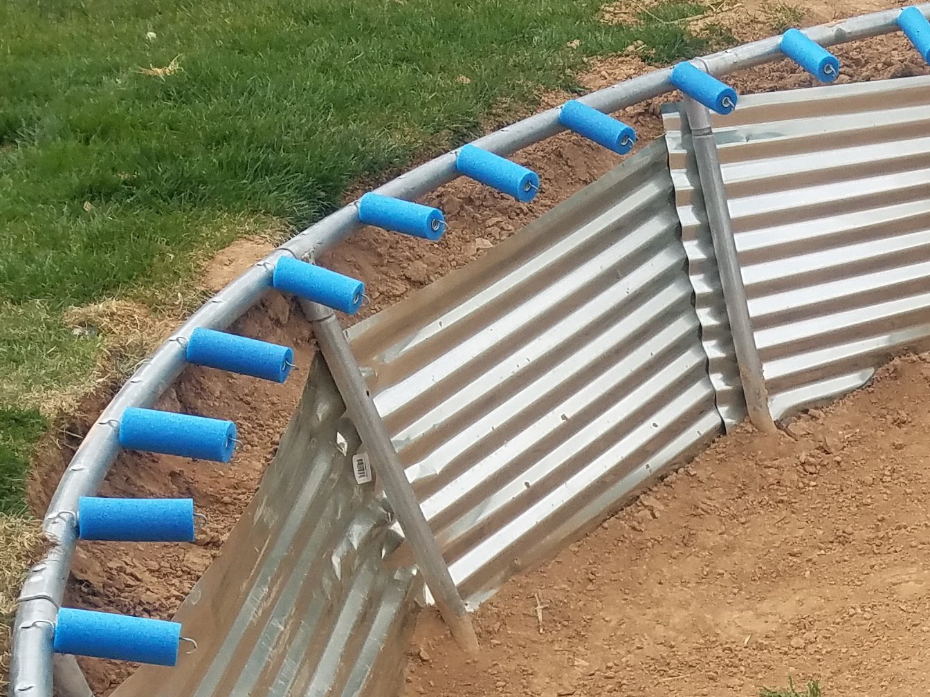 How to DIY a Trampoline springs cover that won't blow away. 